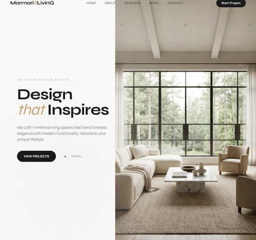 Marmaris Living — interior design hero