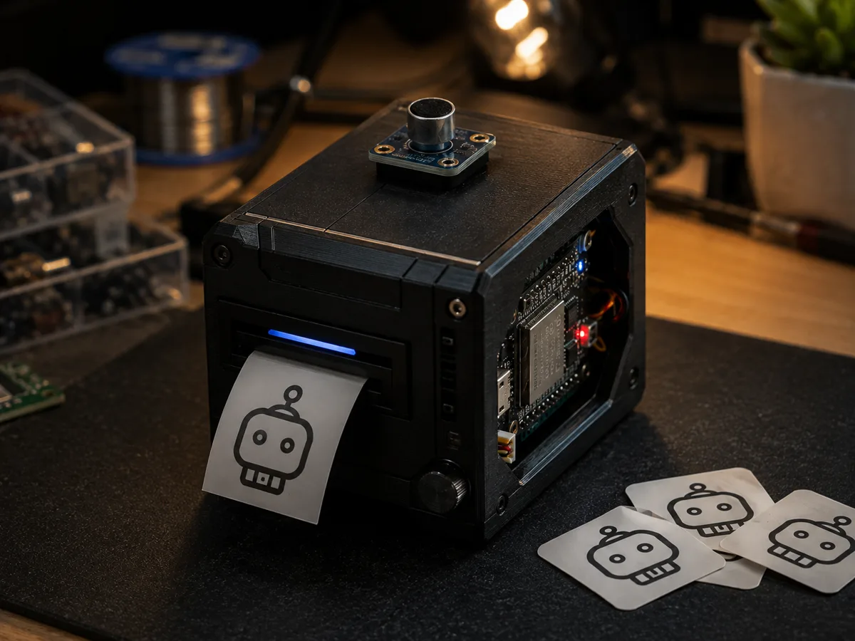 voice-activated sticker box